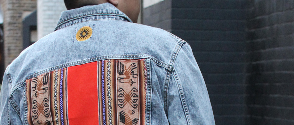 Acid wash Denim piece